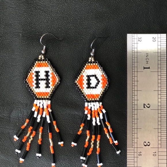 Harley Beaded Earings - Picture 2 of 2